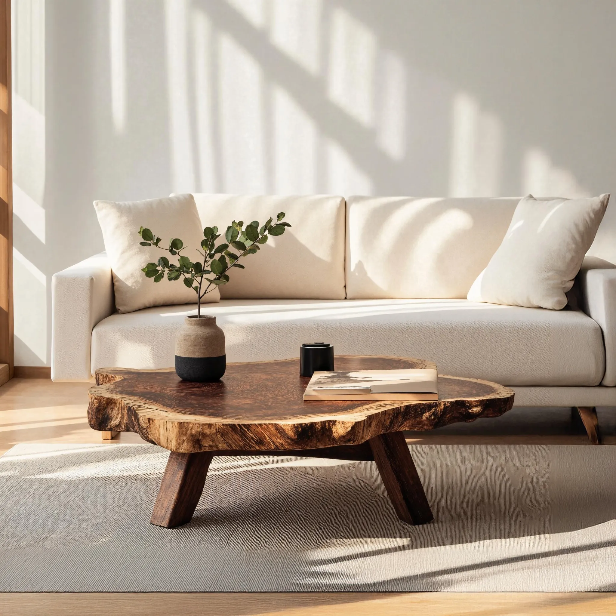Solid Wood Coffee Table Timeless Living Decor